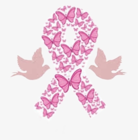 #breastcancerawareness #breastcancer #pink #ribbon - Simbolo Del Cancer De Mama, HD Png Download, Transparent PNG