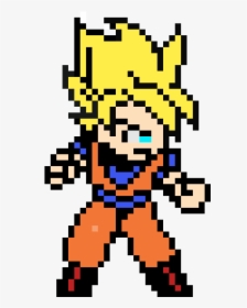 Goku Super Saiyan Pixel Art, HD Png Download, Transparent PNG