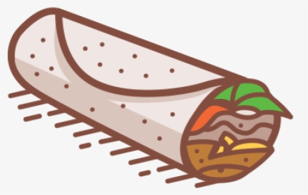 Menu-burrito - Cartoon Breakfast Burrito Png, Transparent Png, Transparent PNG