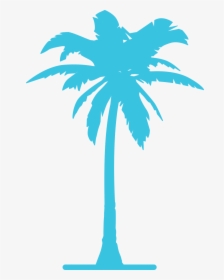 Transparent Pool Clip Art - Transparent Blue Palm Tree Clip Art, HD Png Download, Transparent PNG