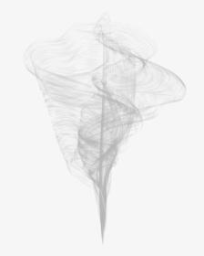 White Smoke Transparent Image - Sketch, HD Png Download, Transparent PNG