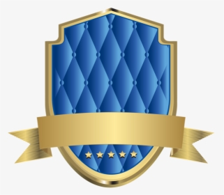 #banner #tag #emblem #shield #stars #blue #gold #frame - Design Label Template Png, Transparent Png, Transparent PNG