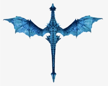 The Elder Scrolls V - Ice Dragon No Background, HD Png Download, Transparent PNG