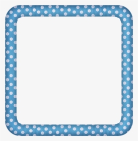 Blue Picture Frame Png - Purple Polka Dot Border Clipart, Transparent Png, Transparent PNG