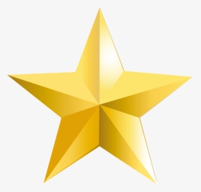 Gold Star - Transparent Background Star Png, Png Download, Transparent PNG