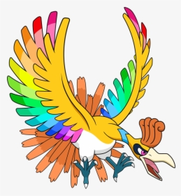 Rainbow Shiny Ho Oh, HD Png Download, Transparent PNG