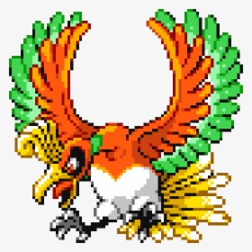Pokemon Leaf Green Ice Bird - Pokemon Ho Oh Sprite, HD Png Download, Transparent PNG
