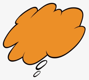 People Clipart Thought Bubble - Orange Thought Bubble Png, Transparent Png, Transparent PNG