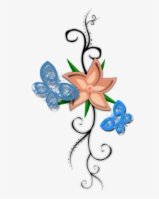 Flores Png Arte Clipart , Png Download - Flores Mariposas Pixabay Png, Transparent Png, Transparent PNG