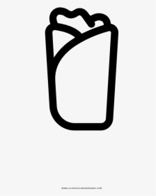 Burrito Coloring Page, HD Png Download, Transparent PNG