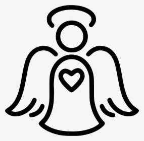 Svg Free Download Onlinewebfonts - Angel Symbol Png, Transparent Png, Transparent PNG