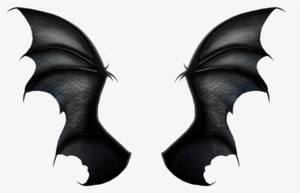 Transparent Bat Wings Clipart - Black Realistic Dragon Wings, HD Png Download, Transparent PNG