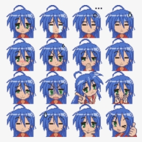 Anime - Lucky Star Konata Face, HD Png Download, Transparent PNG