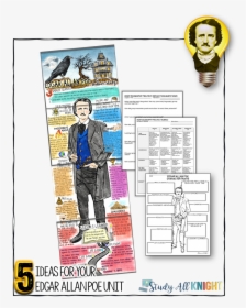 Ideas For Teaching An Edgar Allan Poe Unit In Middle - Poster, HD Png Download, Transparent PNG