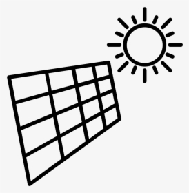 Transparent Solar Panel Icon Png - Clip Art Outline Sun, Png Download, Transparent PNG