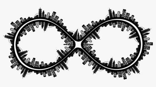 City Skyline Ii Infinity Clip Arts - Infinity Sign Vector Png, Transparent Png, Transparent PNG