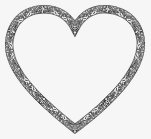 City Skyline Ii Heart Clip Arts - Frame Heart Black And White Png, Transparent Png, Transparent PNG
