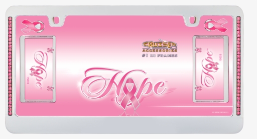 Breast Cancer License Plate Frames, HD Png Download, Transparent PNG
