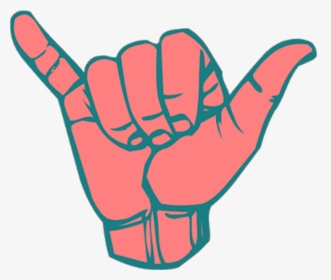 Hand Mano Tumblr Popart Jpg Library - Hang Loose Sign, HD Png Download, Transparent PNG