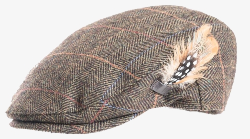 Transparent Feather Hat Png - Flat Cap With Feather, Png Download, Transparent PNG