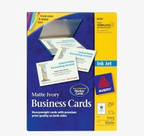 Blank Business Card Png , Png Download - Avery 8371, Transparent Png, Transparent PNG