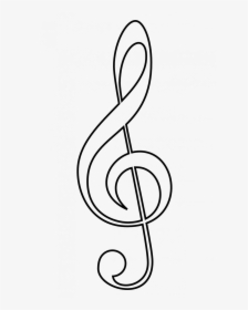 Music Note Cool Drawings Cute In Pencil Tumblr Drawing - Music Notes To Colour, HD Png Download, Transparent PNG