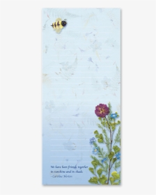 Bumble Bee Garden Dweller Notepad Image - Floral Design, HD Png Download, Transparent PNG