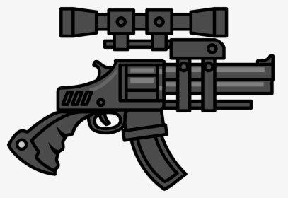 Transparent Cod Gun Png - Cartoon Big Gun, Png Download, Transparent PNG