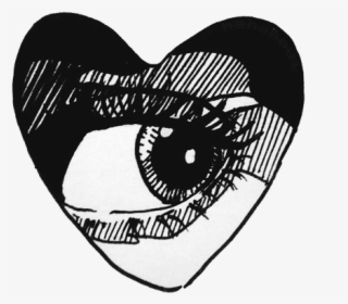 Cool Drawing Love - Black And White Aesthetic Png, Transparent Png, Transparent PNG
