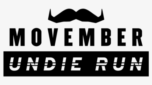 Movember Undie Run Logo Black Cmyk - Beard, HD Png Download, Transparent PNG