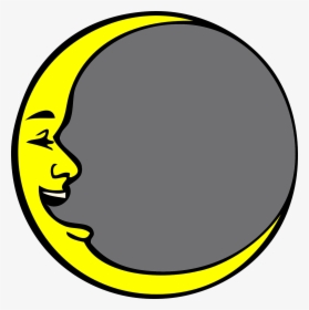 New Moon Face Laughing Free Picture - Moon Clipart Png, Transparent Png, Transparent PNG