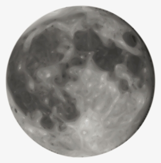 Free Vector Full Moon - Moon Clipart, HD Png Download, Transparent PNG