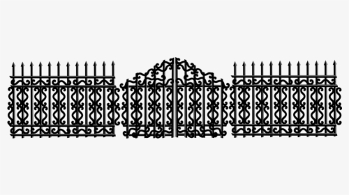 Fence, Closed, Barricade, Door, Entrance, Gate, Iron - Gate Vector Art Transparent, HD Png Download, Transparent PNG