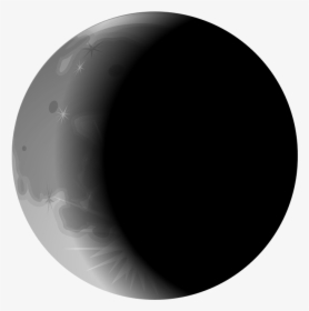 Moon-crescent2 - Black Circle, HD Png Download, Transparent PNG
