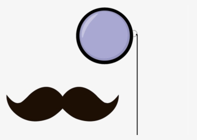 Mustache Clip Art Beauty - Monocle And Mustache Png, Transparent Png, Transparent PNG