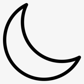 Crescent Moon - Crescent Moon Icon Png, Transparent Png, Transparent PNG