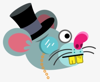 Rat With Top Hat And Monocle - Rat Monocle, HD Png Download, Transparent PNG