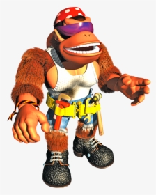 Funky With Rolled-up Sleeves - Donkey Kong Country 3 Funky Kong, HD Png Download, Transparent PNG