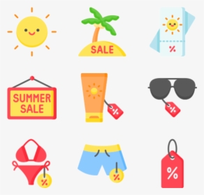 Summer Sales - Summer Icons Png, Transparent Png, Transparent PNG