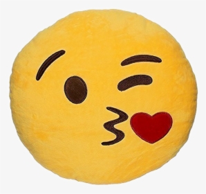 Kissing Emoji Png -emoji Smiley Kissing Emoticon Yellow - Kiss Emoji Pillow, Transparent Png, Transparent PNG