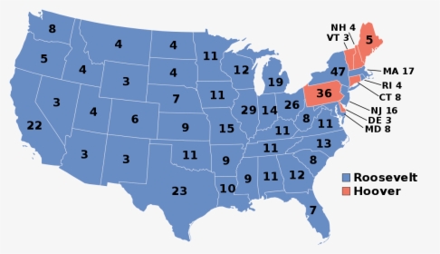 1976 Electoral Map, HD Png Download, Transparent PNG