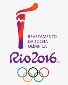Olympics Rio Torch Relay Logo - Olympic Torch Relay Rio 2016, HD Png Download, Transparent PNG