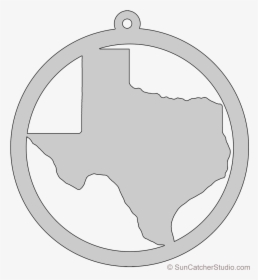 Transparent Texas Clipart Black And White - Texas Outline Circle, HD Png Download, Transparent PNG