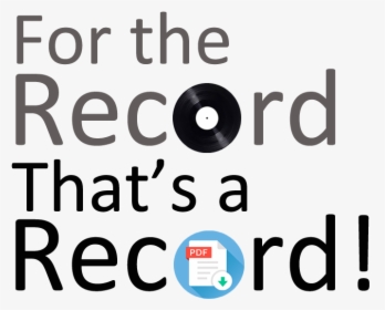 For The Record, That S A Record Icon - Graphic Design, HD Png Download, Transparent PNG