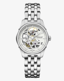 Skeleton Lady Auto The Lady Auto Comes In A Stainless - Hamilton Jazzmaster Skeleton Ladies, HD Png Download, Transparent PNG
