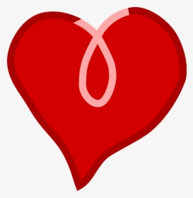 Breast Cancer Ribbon Heart - Red Heart For Breast Cancer, HD Png Download, Transparent PNG