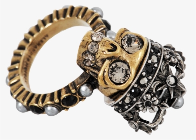 Alexander Mcqueen Skull King Ring , Png Download - Bracelet, Transparent Png, Transparent PNG
