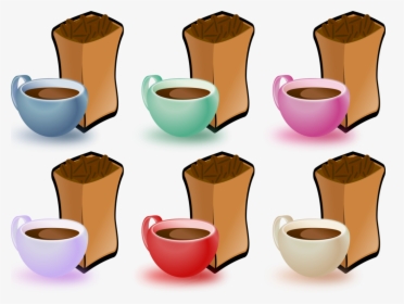 Pottery,ceramic,cup - Coffee Beans Clip Art, HD Png Download, Transparent PNG
