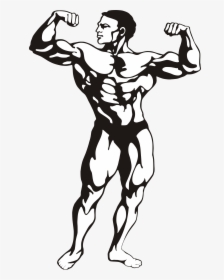 Fitness Man Clip Arts - Body Building Clip Art, HD Png Download, Transparent PNG