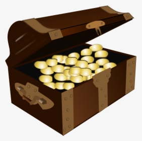Treasure Chest With Gold Coins - Creative Common Image Treasure Chest, HD Png Download, Transparent PNG